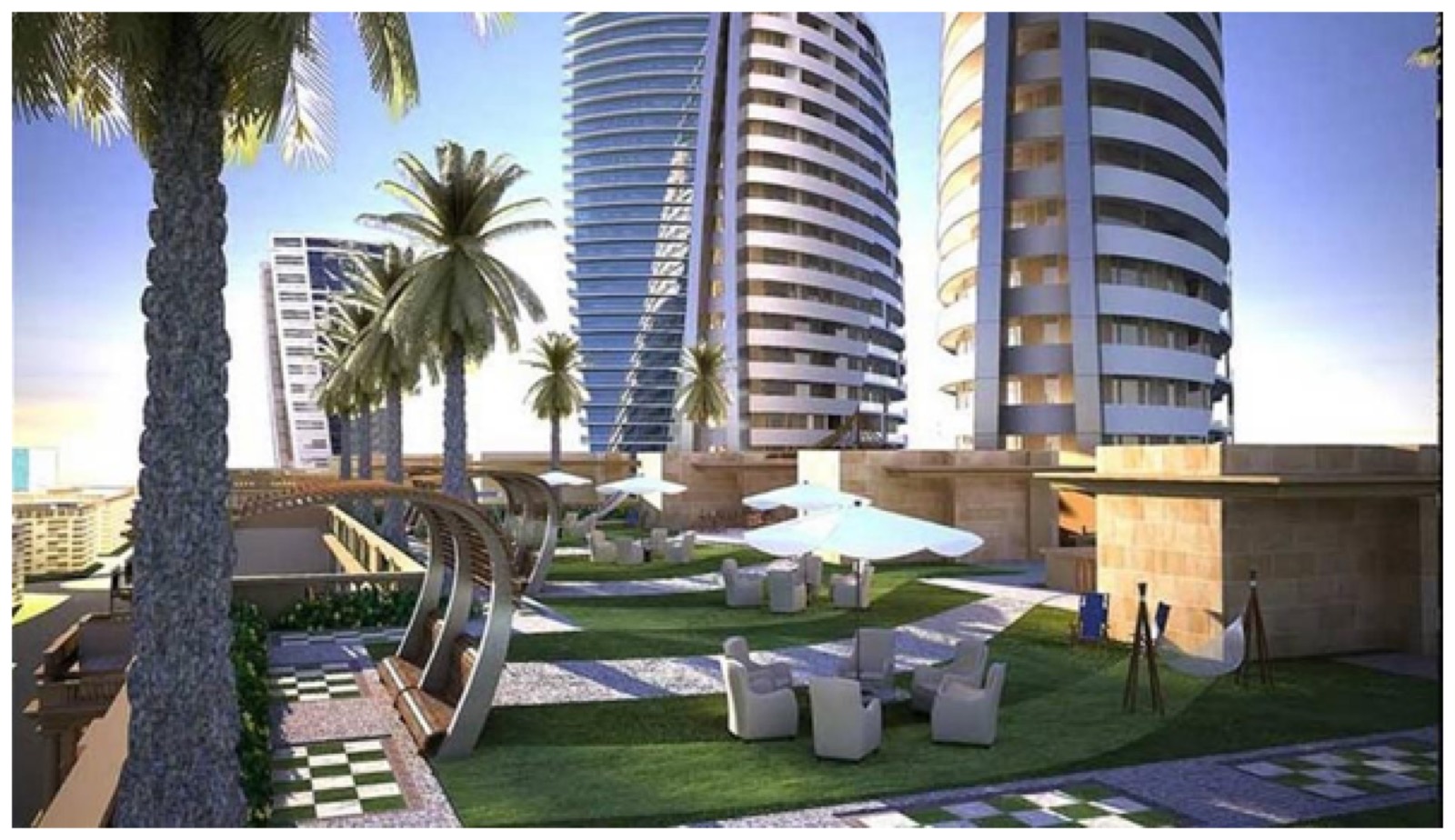 Arcada Bahrain Development featuring Fairmont Hotel gallery view 4